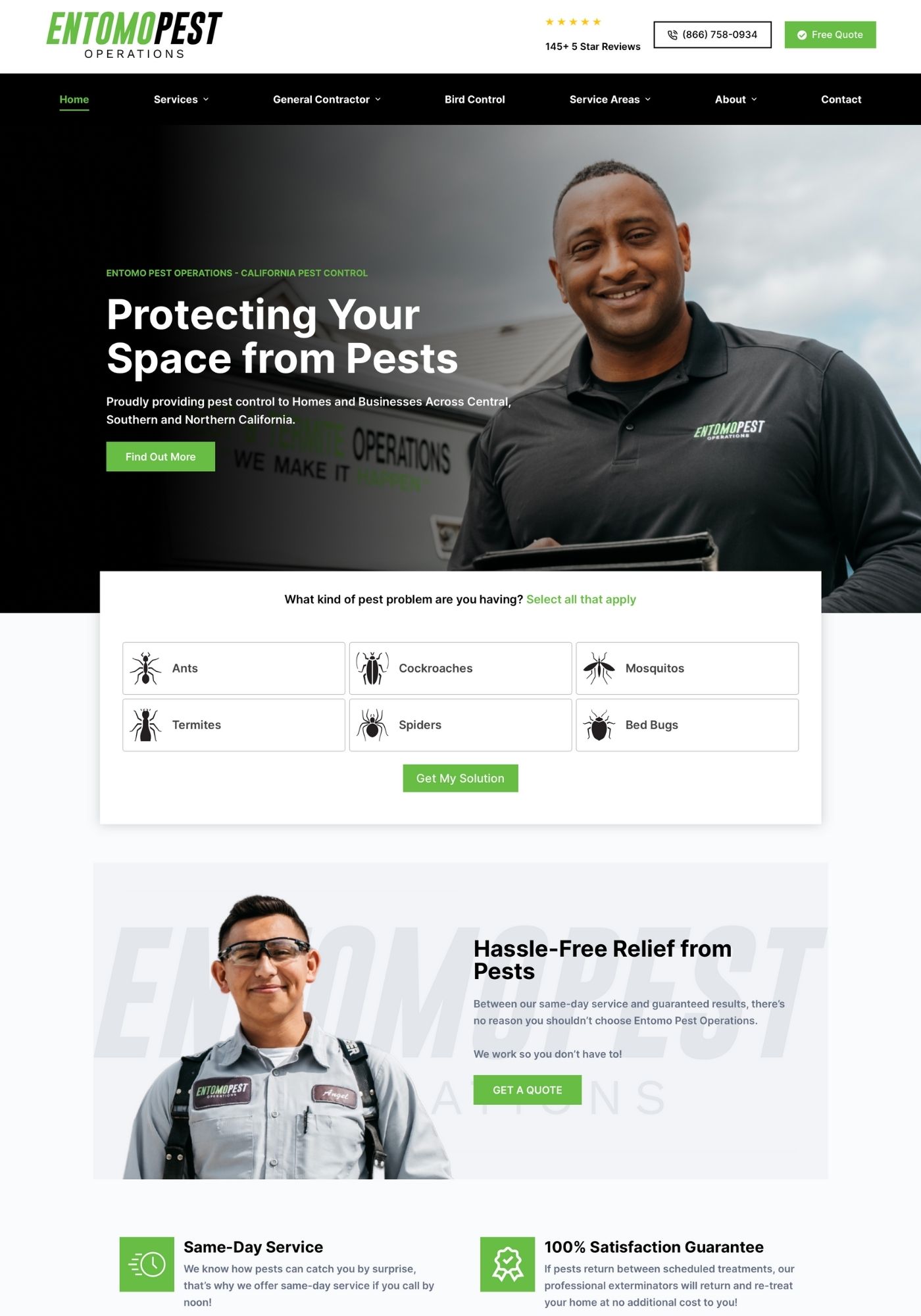 Entomo Pest Operations website