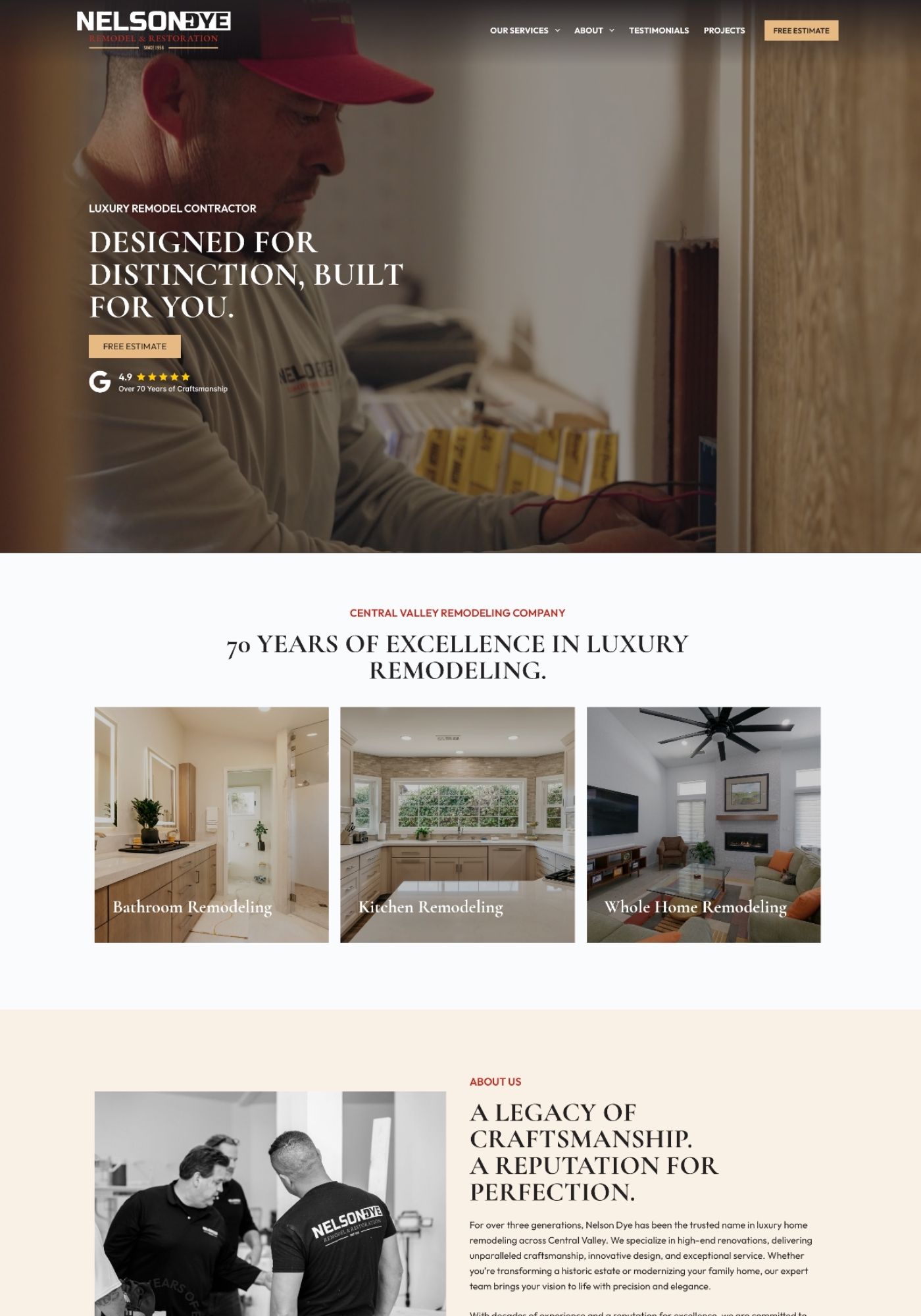 Nelson Dye website